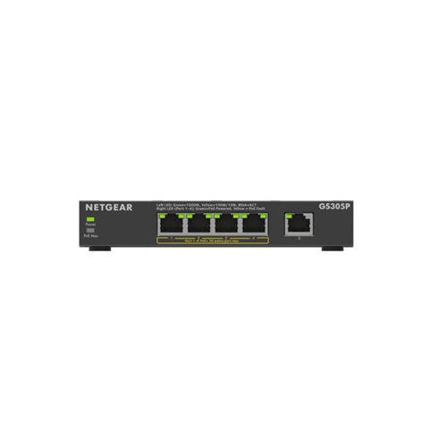 5PT GE UNMANAGED SWCH W/POE+ (GS305P) 5PT GE UNMANAGED SWCH W/POE+ (GS305P)